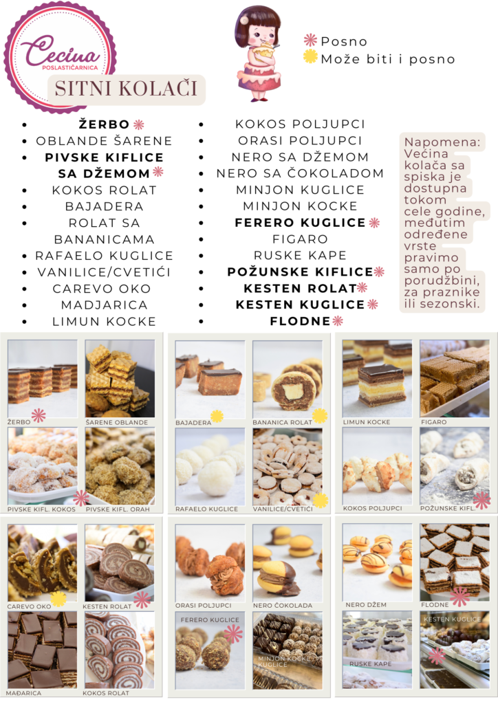 CECINA SITNI KOLAČI